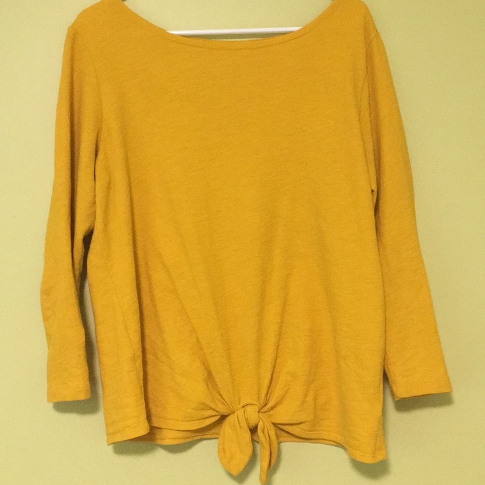 Mustard long sleeve shirt